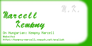 marcell kempny business card